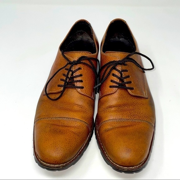 Cole Haan Men’s Leather Derby Shoes – Light Brown, Size 8 main image 4
